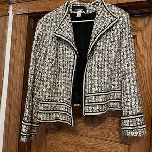 Jones New York 16W Trendy Zipper Blazer